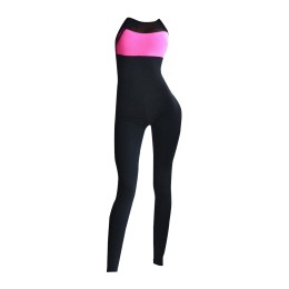 SKTF024  兩色拼接緊身瑜咖連體褲  空中 SKTF024  兩色拼接緊身瑜咖連體褲  空中